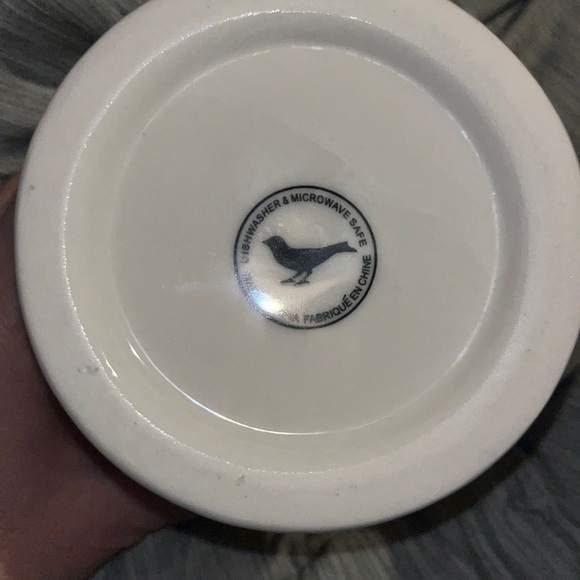 Anthropologie Monogram "S” Alphabet Mug Shaving Style Cup White Black Letter - Picture 2 of 8